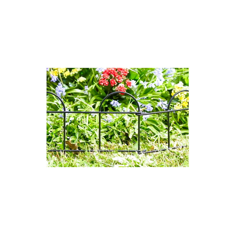 Garden Border Edging 20cm x 3m Metal Decorative Lawn Bed 7010046