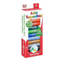 The Pencil Grip Kwik Stix Holiday Edition 12 festliga frger Solid Tempera Paint Sticks fr Xmas Crafts Snabbtorkande TPG-697