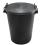 Large Plastic Bin With Lockable Lid Indoor or Outdoor- 110l - Black 1
