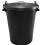 Large Plastic Bin With Lockable Lid Indoor or Outdoor- 110l - Black 4