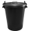 Large Plastic Bin With Lockable Lid Indoor or Outdoor- 110l - Black 5