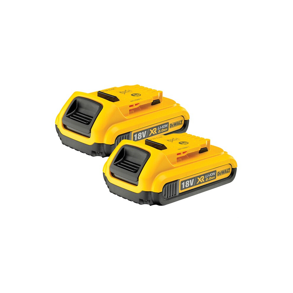 Dewalt DCB183 XR 18v Lithium Ion Battery Twin Pack Li-Ion 2.0Ah DEWDCB183