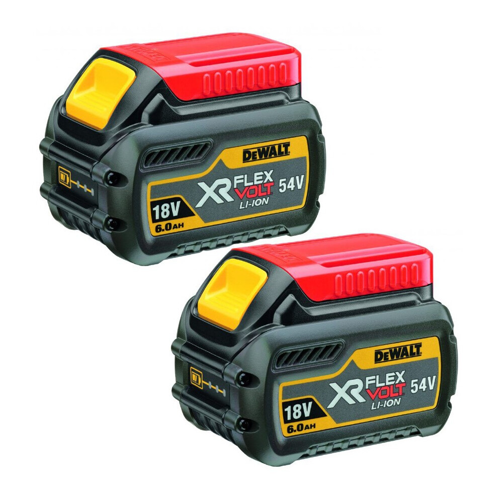 Dewalt DCB546 18v / 54v XR Flexvolt 6.0ah Battery DCB546-XJ - Twin Pack