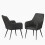 MORE4HOMES (Grey, Set of 2) ELLA TECHNOLOGY FABRIC DINING CHAIR 5