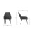 MORE4HOMES (Grey, Set of 2) ELLA TECHNOLOGY FABRIC DINING CHAIR 6