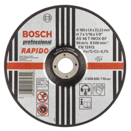 Bosch Schijf - RAPIDO STANDARD - Ø 230 mm - Metaal - RVS