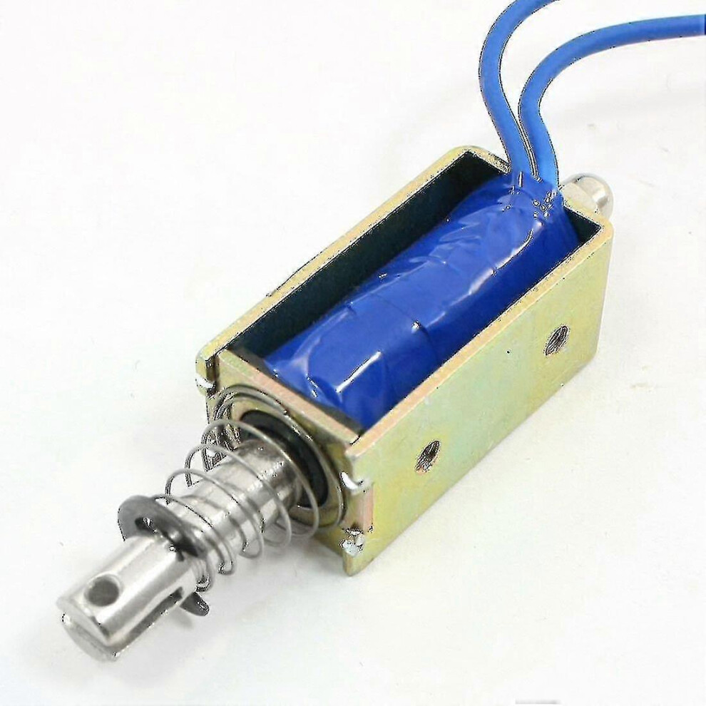 12V 1A 10Mm Stroke 600G Push Pull Type Open Frame Solenoid Electromagnet 5778930918218