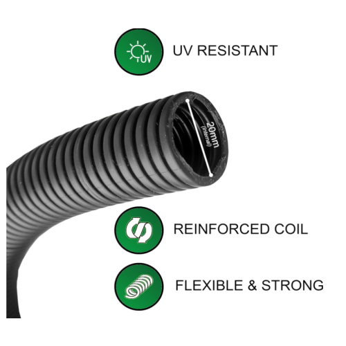 Replacement waterbutt hose connection pipe 20mm - 5M 1