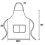 (White) 12 Pack Plain Bib Aprons With 2 Pockets - Black Unisex Commercial Apron Bulk 2