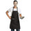 (White) 12 Pack Plain Bib Aprons With 2 Pockets - Black Unisex Commercial Apron Bulk 4