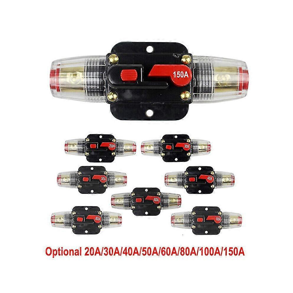 (30A) 20-150Amp Circuit Breaker Dual Battery Ip67 12V-24V Fuse Manual Reset Waterproof Zekai 5778930920648