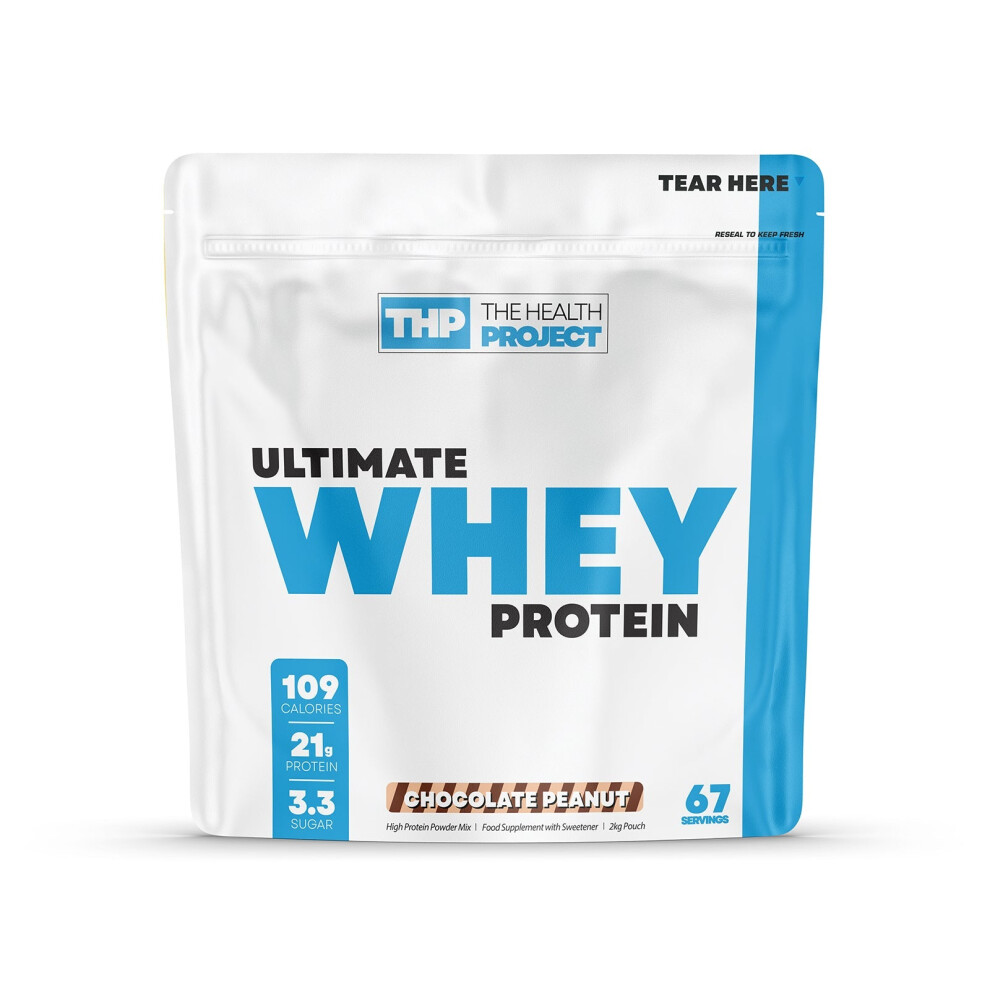 Health & Health (Chocolate Peanut) The Health Project Ultimate Whey Protein 2Kg