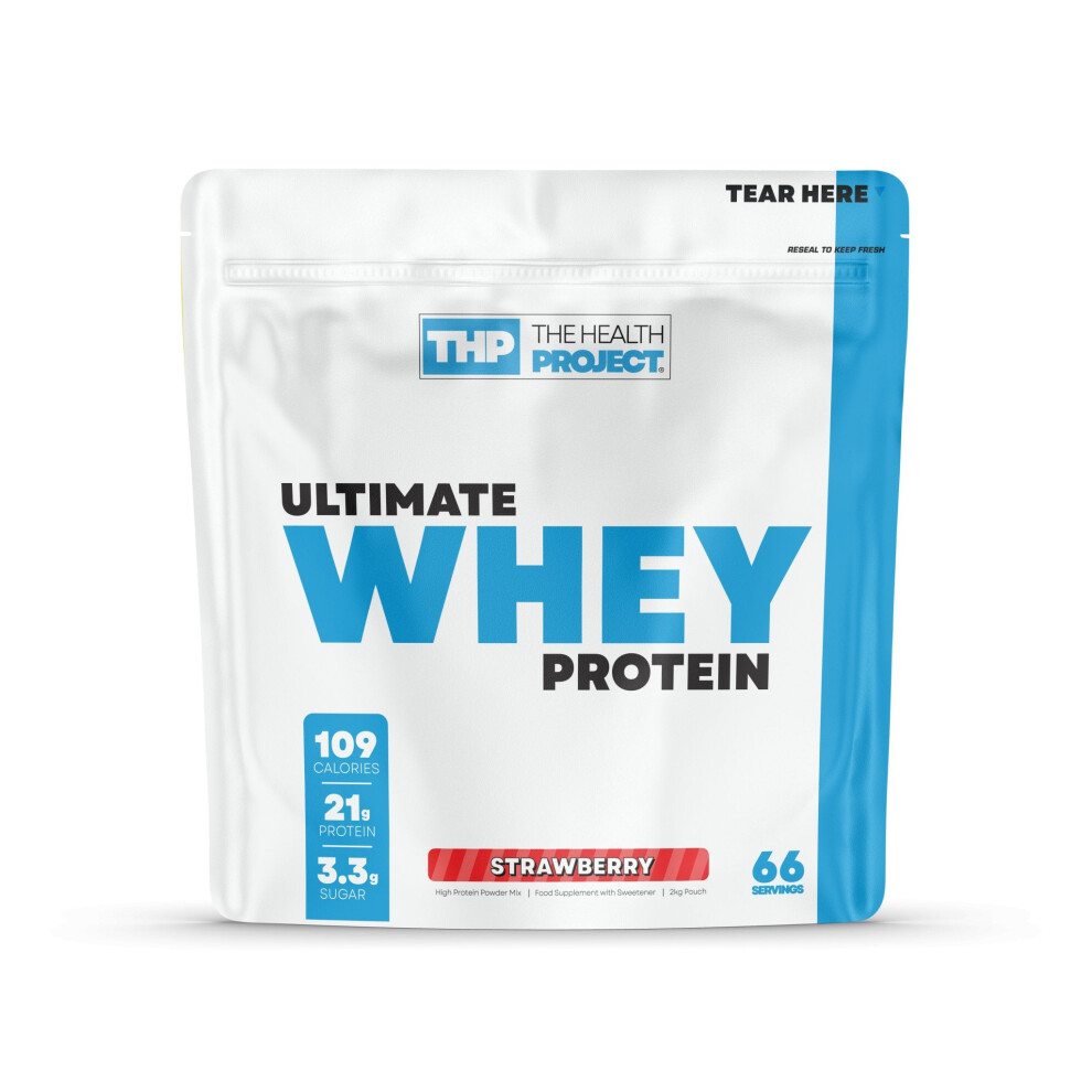 Health & Health (Strawberry) The Health Project Ultimate Whey Protein 2Kg