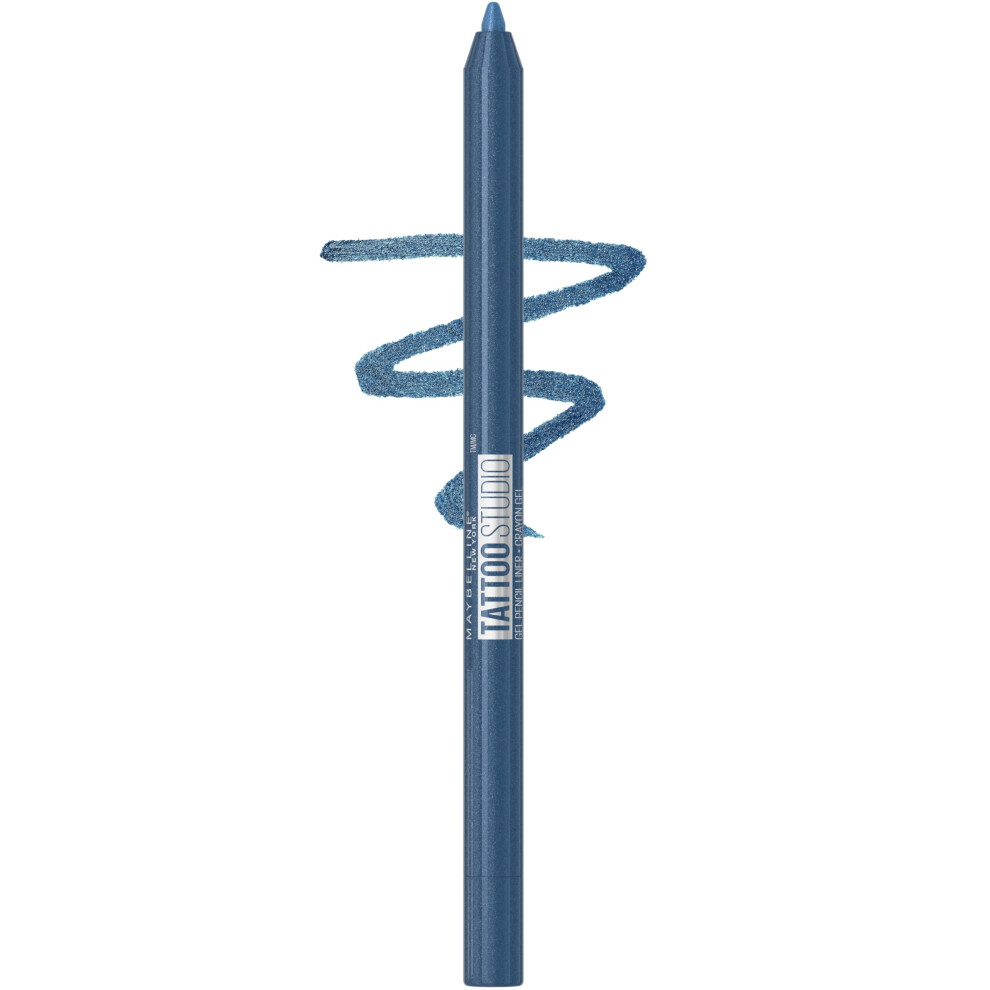 MAYBELLINE Tattoo Studio Sharpenable Eyeliner Pencil  36 Hour Wear  Waterproof  Navy Bling  1 Count