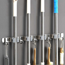 Tool Holder Stainless Steel, Wall Holder Broom, Broom Holder Wall for Home, Kitchen, Bathroom, Garag