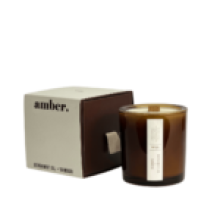 WXY. Mini Amber Candle - Bergamot Oil & Bamboo