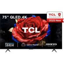 TCL 75T8C-UK 75" 4K QLED HDR PRO Smart TV - 75T8CUK