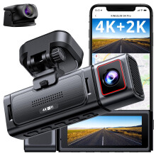 Kingslim D4pro Dash Cam Cam Avant et arriere - 4K + 2K Dashcam double voiture avec camera GPS WiFi Dash en option a l'interieur de l'enregistreme