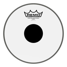 Remo controlled Sound clear Drum Head with Black Dot - 8 Inch