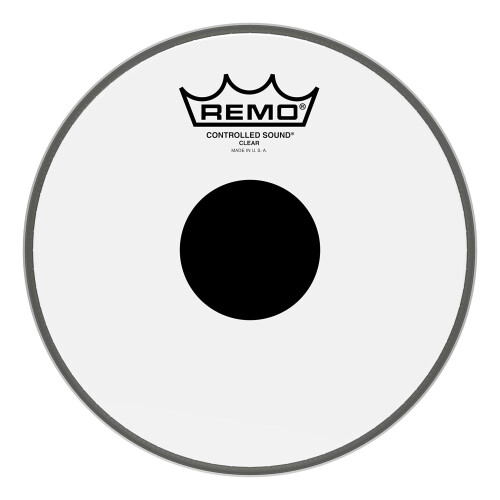 Remo controlled Sound clear Drum Head with Black Dot - 8 Inch