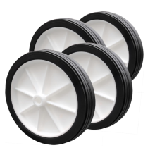 4 inch Wheel Stabiliser wheels rubber tyre- 8mm bore -Pack of 4