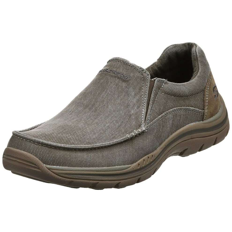 Skechers Men's Expected Avillo Moccasin  Khaki  8 2W US