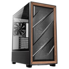 Gabinete PC - ANTEC - Flux Wood - 5 ventoinhas PWM - Painel frontal de madeira - Radiador de 420 mm