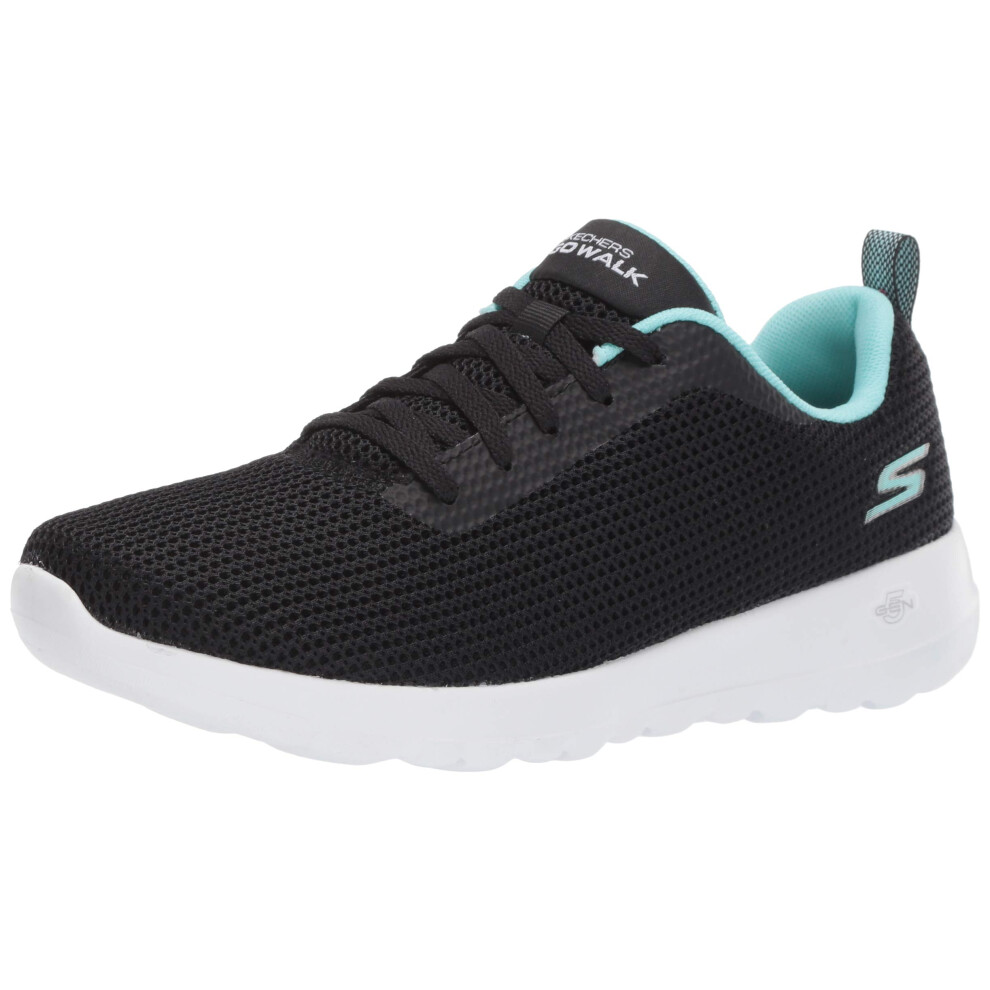 Skechers Womens gO Walk JOY-15641 Sneaker  BlackAqua  6 M US