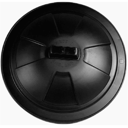 80L plastic dustbin with clip locking lid for home garden storage 1