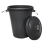 80L plastic dustbin with clip locking lid for home garden storage 3