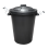 80L plastic dustbin with clip locking lid for home garden storage 4
