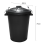 80L plastic dustbin with clip locking lid for home garden storage 5