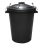 80L plastic dustbin with clip locking lid for home garden storage 1