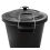 80L plastic dustbin with clip locking lid for home garden storage 6