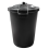80L plastic dustbin with clip locking lid for home garden storage 7