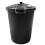 80L plastic dustbin with clip locking lid for home garden storage 8