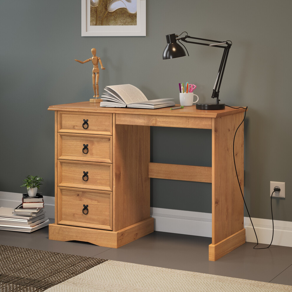 Corona Dressing Table Solid Pine Bedroom Furniture