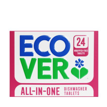 Ecover All-in-One 24 Wrapper Free Dishwasher Tablets