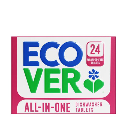 Ecover Ecover All-in-One 24 Wrapper Free Dishwasher Tablets