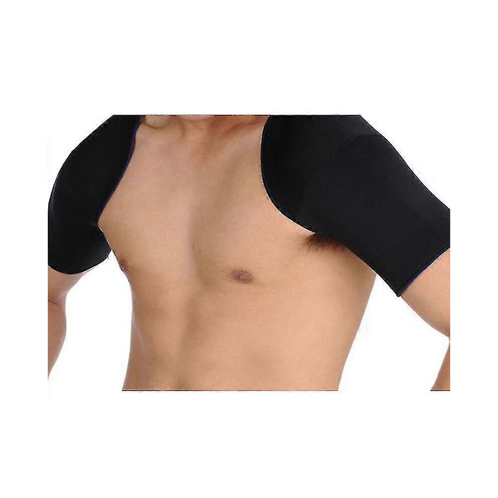 (S) Double Shoulder Neoprene Support Brace Arthritis Braces Strap For Men Women Gym