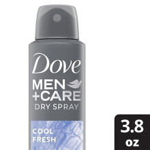 Dove Men+Care Cool Fresh Déodorant Antitranspirant Spray Sec – 48h de protection, sèche au contact, sans résidu sur les vêtements, 3,8 oz