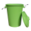 80L Lime Plastic dustbin with lockable lid for home and garden storage 5