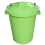 80L Lime Plastic dustbin with lockable lid for home and garden storage 6