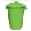 80L Lime Plastic dustbin with lockable lid for home and garden storage 9