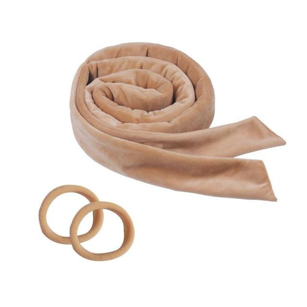 (brown) Heatless Curling Rod Headband No Heat Hair Curlers Lazy Hair Rollers Sleeping Soft Curl Bar Wave Formers DIY Hair Styling Tools