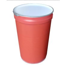 215 47 gallon shipping drum container storage bin with lid and clasp