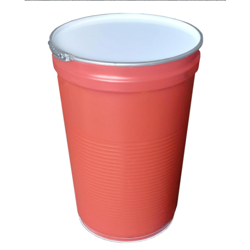 215 47 gallon shipping drum container storage bin with lid and clasp