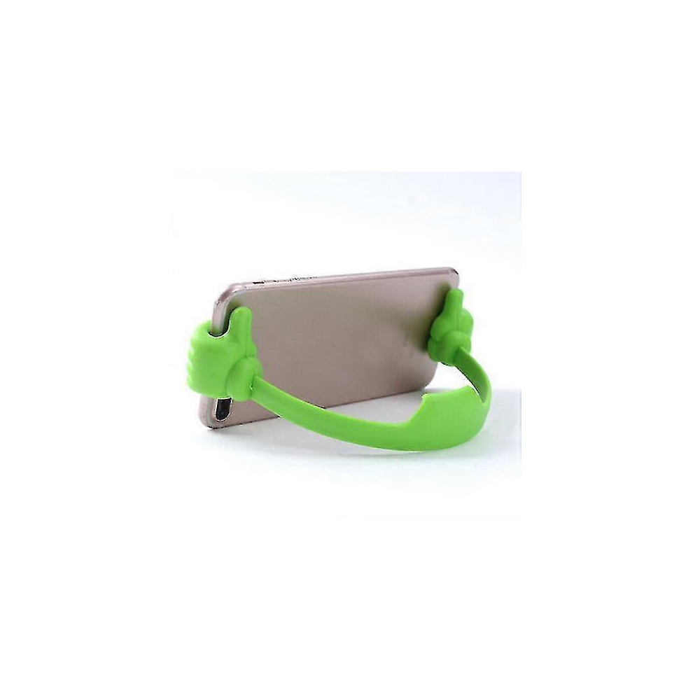 (Green) Thumbs Up Movie Watching Mobile Cell Phone Holder Desktop Lazy Bed Mount Stands Zekai Green 5778930933051