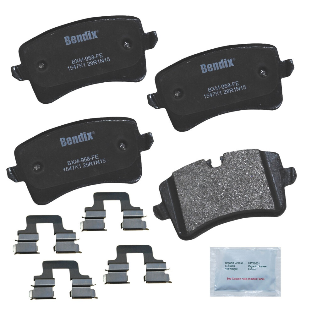 Bendix Priority1 Cfm1547k1 Semi-Metallic Rear Brake Pads For Select Models Audi A7 A7 Quattro A8 Rs5 Rs7 S6 S7 S8 Porsche Macan Macan 887243215527