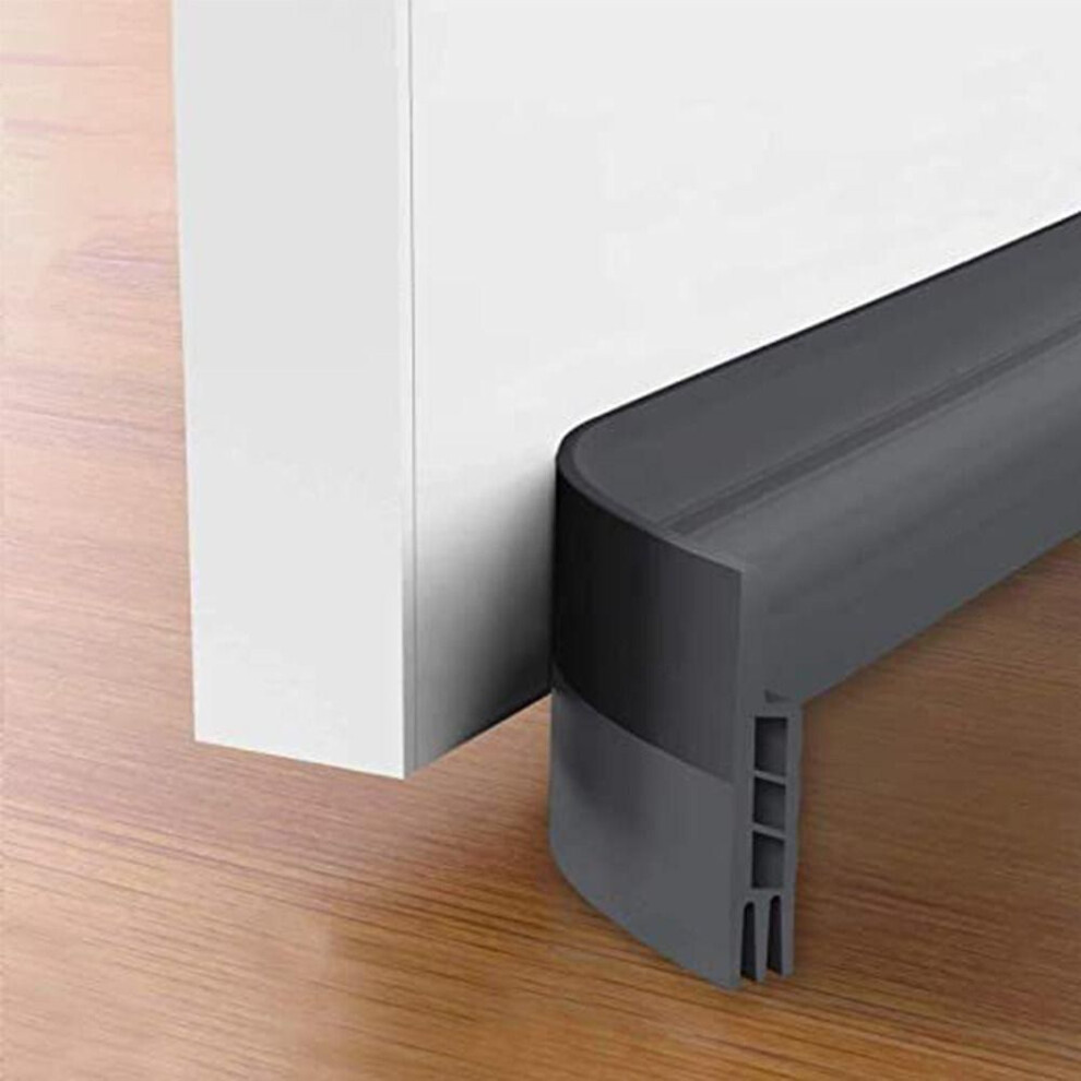 (grey) Premium Door Seal Strip Keeping Out Cold Door Draft Stoppers  For Bottom Of Door
